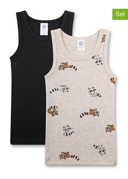 Sanetta Podkoszulki (2 szt.) w kolorze czarnym i beżowym ze sklepu Limango Polska w kategorii Podkoszulki dziecięce - zdjęcie 189069595