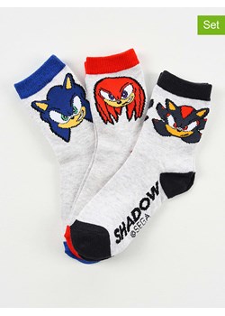 Sonic Skarpety (3 pary) "Sonic" w kolorze białym ze wzorem ze sklepu Limango Polska w kategorii Skarpetki dziecięce - zdjęcie 189069735