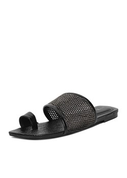 Eva Minge Japonki EO-NIA-V2221-163-1 Czarny ze sklepu MODIVO w kategorii Klapki damskie - zdjęcie 189070059
