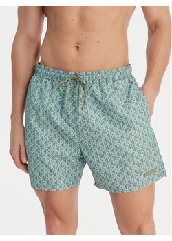 Calvin Klein Swimwear Szorty kąpielowe LV00N61027 Zielony Regular Fit ze sklepu MODIVO w kategorii Kąpielówki - zdjęcie 189070118