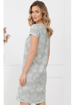 Damska koszula nocna z krótkim rękawem miętowa Perla, Kolor miętowy-wzór, Rozmiar M, Italian Fashion ze sklepu Primodo w kategorii Koszule nocne - zdjęcie 189070468