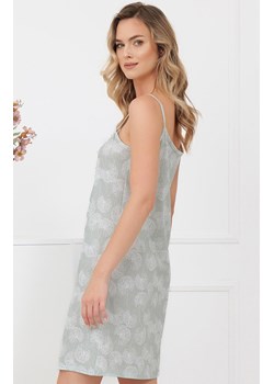 Koszula nocna na wąskich ramiączkach miętowa Perla, Kolor miętowy-wzór, Rozmiar S, Italian Fashion ze sklepu Primodo w kategorii Koszule nocne - zdjęcie 189070486