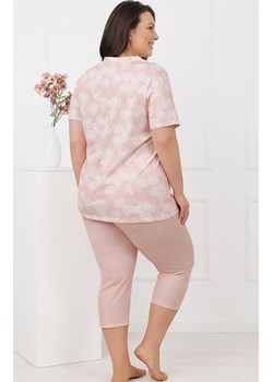 Rozpinana piżama damska łososiowa Perla, Kolor łososiowy-wzór, Rozmiar M, Italian Fashion ze sklepu Primodo w kategorii Piżamy damskie - zdjęcie 189070489