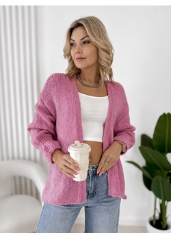 kardigan vista różowy one size ze sklepu UBRA w kategorii Swetry damskie - zdjęcie 189070729