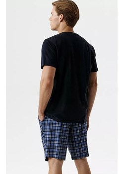 Atlantic krótka piżama męska NMP-401-GRA_DEN, Kolor niebiesko-granatowy, Rozmiar S, ATLANTIC ze sklepu Intymna w kategorii Piżamy męskie - zdjęcie 189070778