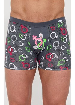 Bawełniane bokserki męskie Swimmers 280/256, Kolor szary-wzór, Rozmiar 2XL, Cornette ze sklepu Intymna w kategorii Majtki męskie - zdjęcie 189070798
