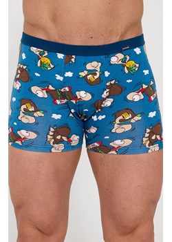 Bawełniane bokserki męskie Chillout 280/258, Kolor niebieski-wzór, Rozmiar 2XL, Cornette ze sklepu Intymna w kategorii Majtki męskie - zdjęcie 189070799