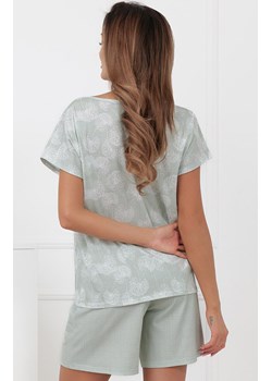 Krótka piżama damska miętowa Kalina, Kolor miętowy-wzór, Rozmiar S, Italian Fashion ze sklepu Intymna w kategorii Piżamy damskie - zdjęcie 189070886