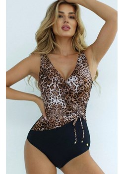 Jednoczęściowy strój kąpielowy Self S 1069V1ZA9 Zambia 9, Kolor czarny-panterka, Rozmiar 2XL, Self ze sklepu Intymna w kategorii Stroje kąpielowe - zdjęcie 189070945