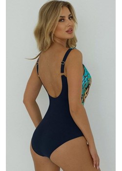 Jednoczęściowy strój kąpielowy Self S 1069 V2DE12 Denpasar 12, Kolor granatowy-wzór, Rozmiar L, Self ze sklepu Intymna w kategorii Stroje kąpielowe - zdjęcie 189070959