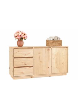 Skandynawska Komoda Drewniana Z 3 Szufladami N4-F79 ze sklepu Edinos.pl w kategorii Komody - zdjęcie 189071009