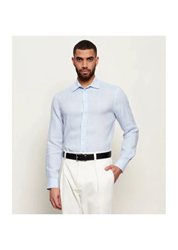 Emporio Armani Lniana koszula | Regular Fit ze sklepu Gomez Fashion Store w kategorii Koszule męskie - zdjęcie 189072288