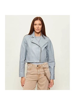 Pinko Skórzana ramoneska CARLENE | Cropped Fit ze sklepu Gomez Fashion Store w kategorii Kurtki damskie - zdjęcie 189072337