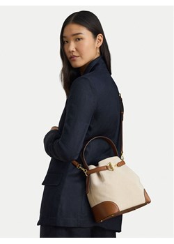 Torebka LAUREN RALPH LAUREN 431P04294005 Beżowy ze sklepu eobuwie.pl w kategorii Torebki worki - zdjęcie 189072618