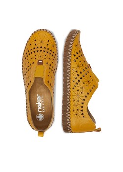 Półbuty Rieker CEO-M2852-68 Żółty ze sklepu eobuwie.pl w kategorii Buty sportowe damskie - zdjęcie 189072626