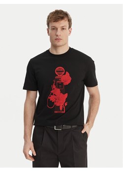 HUGO T-Shirt Dikerd 50564024 Czarny Relaxed Fit ze sklepu MODIVO w kategorii T-shirty męskie - zdjęcie 189073288