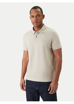 Calvin Klein Polo LV04LC254G Beżowy Slim Fit ze sklepu MODIVO w kategorii T-shirty męskie - zdjęcie 189073388
