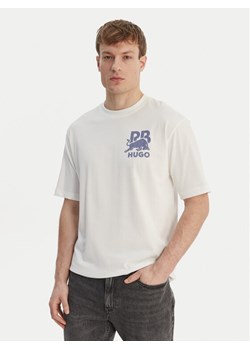 HUGO T-Shirt Delel_RB 50564572 Biały Relaxed Fit ze sklepu MODIVO w kategorii T-shirty męskie - zdjęcie 189073467