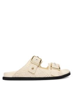 BOSS Klapki Freyah 50563359 Biały ze sklepu MODIVO w kategorii Klapki damskie - zdjęcie 189073616