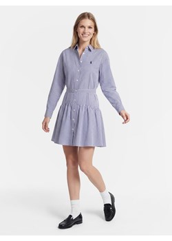 Polo Ralph Lauren Sukienka damska z bluzką Kobiety Bawełna (100%) niebieski w paski ze sklepu vangraaf w kategorii Sukienki - zdjęcie 189075216