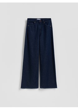 Reserved - Jeansy wide leg - granatowy ze sklepu Reserved w kategorii Jeansy damskie - zdjęcie 189075267