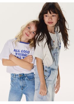 Reserved - Jeansy straight fit - niebieski ze sklepu Reserved w kategorii Spodnie dziewczęce - zdjęcie 189075287