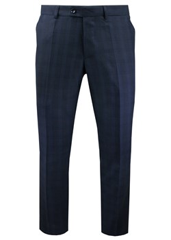 Eleganckie Spodnie Garniturowe (w Kant) - Casino - Granat, Kratka SPCSNO4406 ze sklepu JegoSzafa.pl w kategorii Spodnie męskie - zdjęcie 189075419