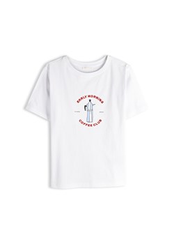 GATE Bawełniana koszulka z nadrukiem 34 ze sklepu gateshop w kategorii Bluzki damskie - zdjęcie 189075579