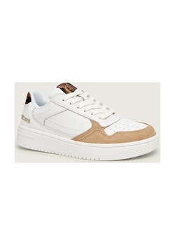 Just Cavalli Skórzane sneakersy FONDO AZULA DIS.05 | zamsz ze sklepu Gomez Fashion Store w kategorii Buty sportowe damskie - zdjęcie 189075676