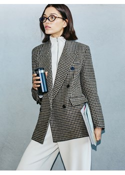 Reserved - Rozpinana bluza z modalem - kremowy ze sklepu Reserved w kategorii Bluzy damskie - zdjęcie 189078016