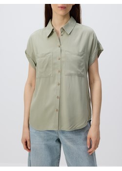 Reserved - Koszula z krótkim rękawem - oliwkowy ze sklepu Reserved w kategorii Koszule damskie - zdjęcie 189078055