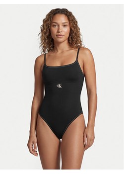 Calvin Klein Swimwear Strój kąpielowy LV00Q61217 Czarny ze sklepu MODIVO w kategorii Stroje kąpielowe - zdjęcie 189079305