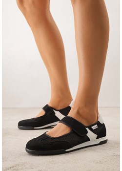 Czarne Tenisówki Typu Sneakeriny Ozdobione Napisem Emirinne ze sklepu renee.pl w kategorii Trampki damskie - zdjęcie 189080478