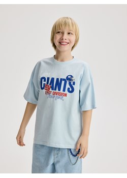 Reserved - T-shirt New York Giants - jasnoniebieski ze sklepu Reserved w kategorii T-shirty chłopięce - zdjęcie 189081077