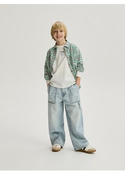 Reserved - Jeansy baggy - niebieski ze sklepu Reserved w kategorii Spodnie chłopięce - zdjęcie 189081149