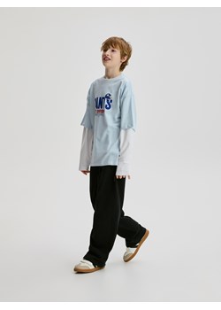 Reserved - Bawełniane spodnie - czarny ze sklepu Reserved w kategorii Spodnie chłopięce - zdjęcie 189081178