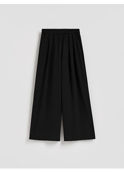 Reserved - Szerokie spodnie - czarny ze sklepu Reserved w kategorii Spodnie damskie - zdjęcie 189081258