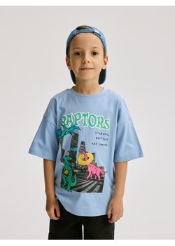 Reserved - T-shirt z nadrukiem - jasnoniebieski ze sklepu Reserved w kategorii T-shirty chłopięce - zdjęcie 189081539