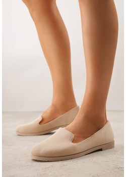 Ciemnobeżowe Balerinki w Stylu Mokasynów Semirae ze sklepu born2be.pl w kategorii Balerinki - zdjęcie 189083707
