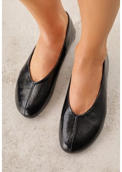 Czarne Minimalistyczne Balerinki z Okrągłym Noskiem Katara ze sklepu born2be.pl w kategorii Balerinki - zdjęcie 189083736