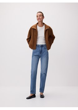 Reserved - Jeansy mom fit z dłuższą nogawką - niebieski ze sklepu Reserved w kategorii Jeansy damskie - zdjęcie 189084865