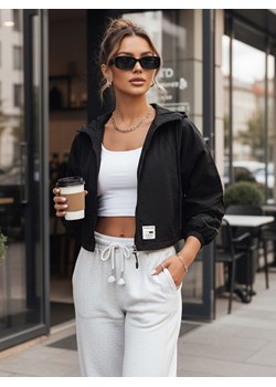 Kurtka przejściowa damska z kapturem ISCAR czarna Dstreet TY4209 ze sklepu DSTREET.PL w kategorii Kurtki damskie - zdjęcie 189084978