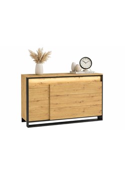 Industrialna komoda z oświetleniem led dąb artisan - qa A4-E16 ze sklepu Edinos.pl w kategorii Komody - zdjęcie 189085857