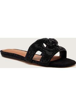 Kurt Geiger Klapki EAGLE | zamsz ze sklepu Gomez Fashion Store w kategorii Klapki damskie - zdjęcie 189086707