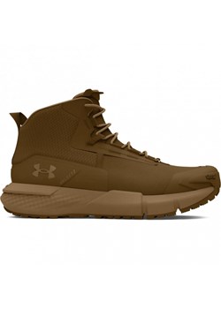 Męskie buty taktyczne Under Armour UA Charged Valsetz Mid - brązowe ze sklepu Sportstylestory.com w kategorii Buty trekkingowe męskie - zdjęcie 189087697