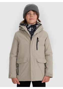 Chłopięca kurtka przejściowa 4F 4FJRAW25TJACM309 - beżowa ze sklepu Sportstylestory.com w kategorii Kurtki chłopięce - zdjęcie 189087708
