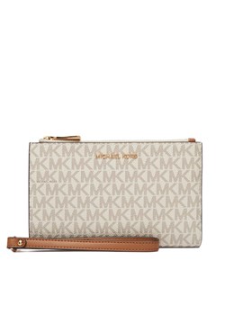 Portfel MICHAEL Michael Kors 32F1GJ6W4B Écru ze sklepu eobuwie.pl w kategorii Portfele damskie - zdjęcie 189088045