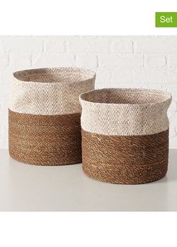 Boltze Kosze (2 szt.) "Eija" w kolorze brązowym ze sklepu Limango Polska w kategorii Pojemniki kuchenne - zdjęcie 189089625