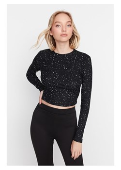 trendyol Koszulka w kolorze czarnym ze sklepu Limango Polska w kategorii Bluzki damskie - zdjęcie 189089629