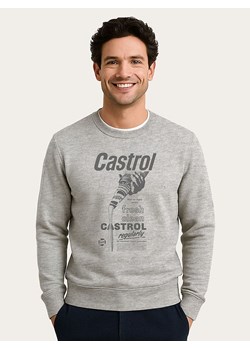 WOOOP Bluza "Castrol Fresh Clean" w kolorze szarym ze sklepu Limango Polska w kategorii Bluzy męskie - zdjęcie 189089699